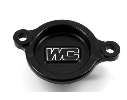 Works Connection Black Oil Filter Cover - Honda CR