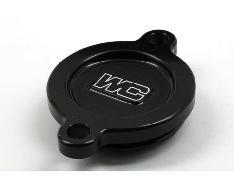 Works Connection Black Oil Filter Cover - Kawasaki